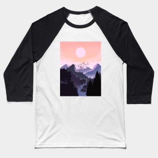 Mystic Landscape Baseball T-Shirt